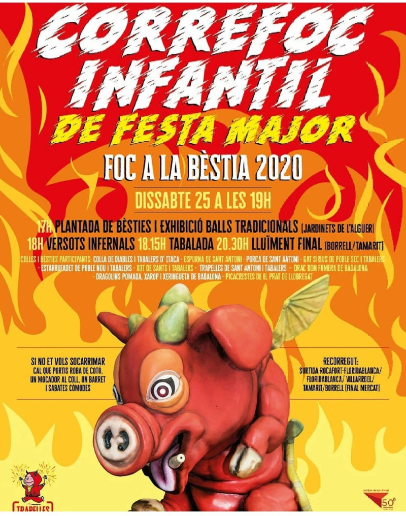 Cartell de Foc a la Bèstia 2020