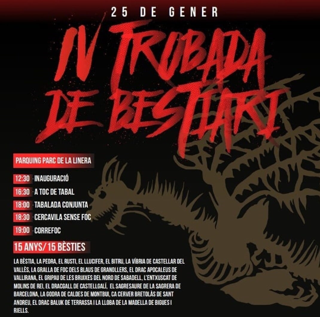 Cartell IV Trobada de Bestiari de Parets del Vallès