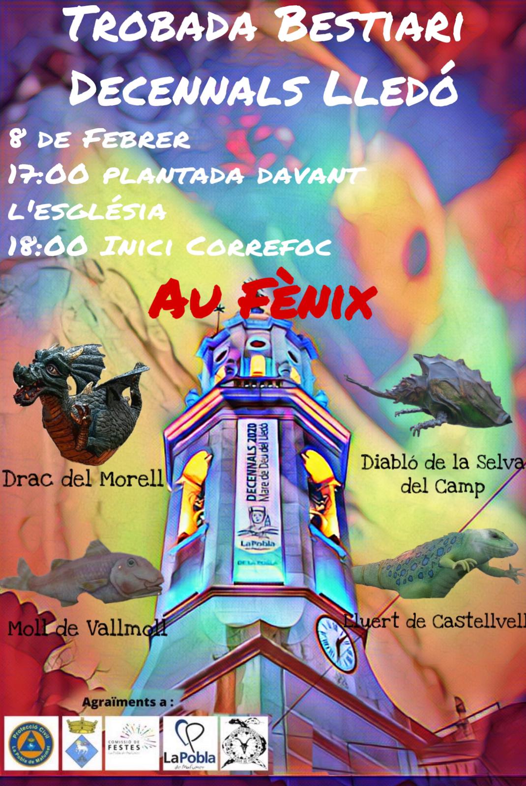 Cartell de la Trobada de Bestiari de la Pobla de Mafumet