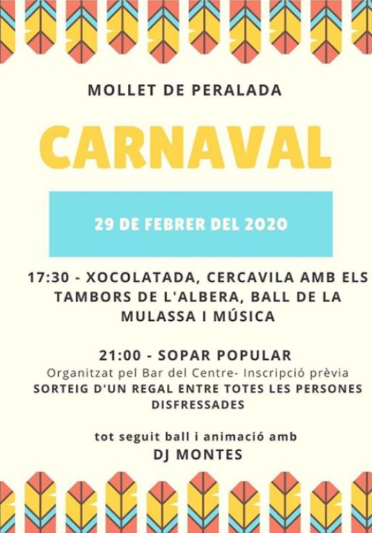 Cartell Carnaval Mollet de Peralada